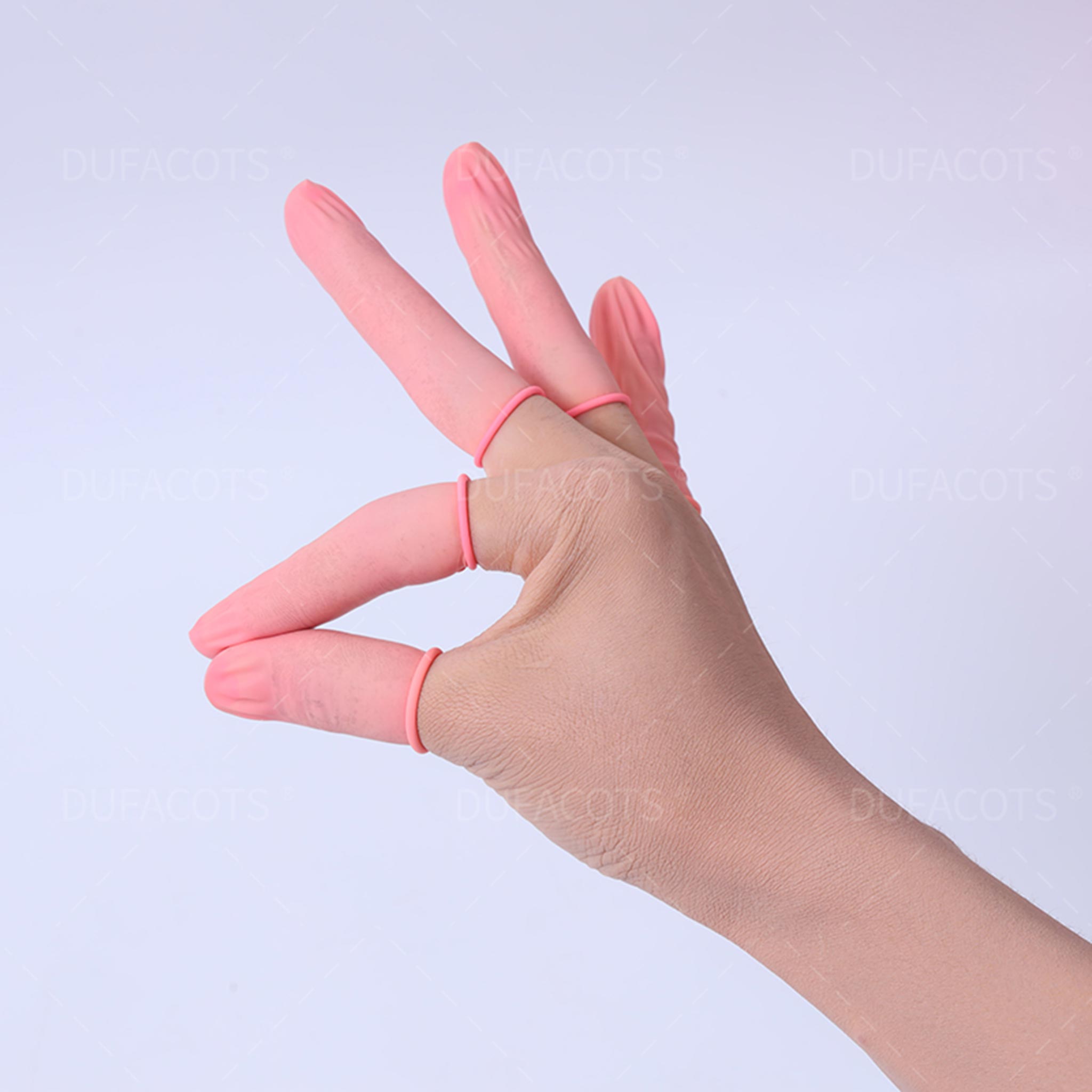 高凈化粉紅色手指套